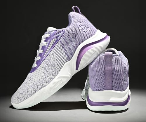 LOUIS STITCH Women’s Lilac Haze Lightweight Athleisure Sport Shoes | Lightweight Casual Sneakers | Lace-Up Sneaker and Athleisure Wear| Perfect for Casual, Gym & Travel Wear | LSLD-ATH | UK-6