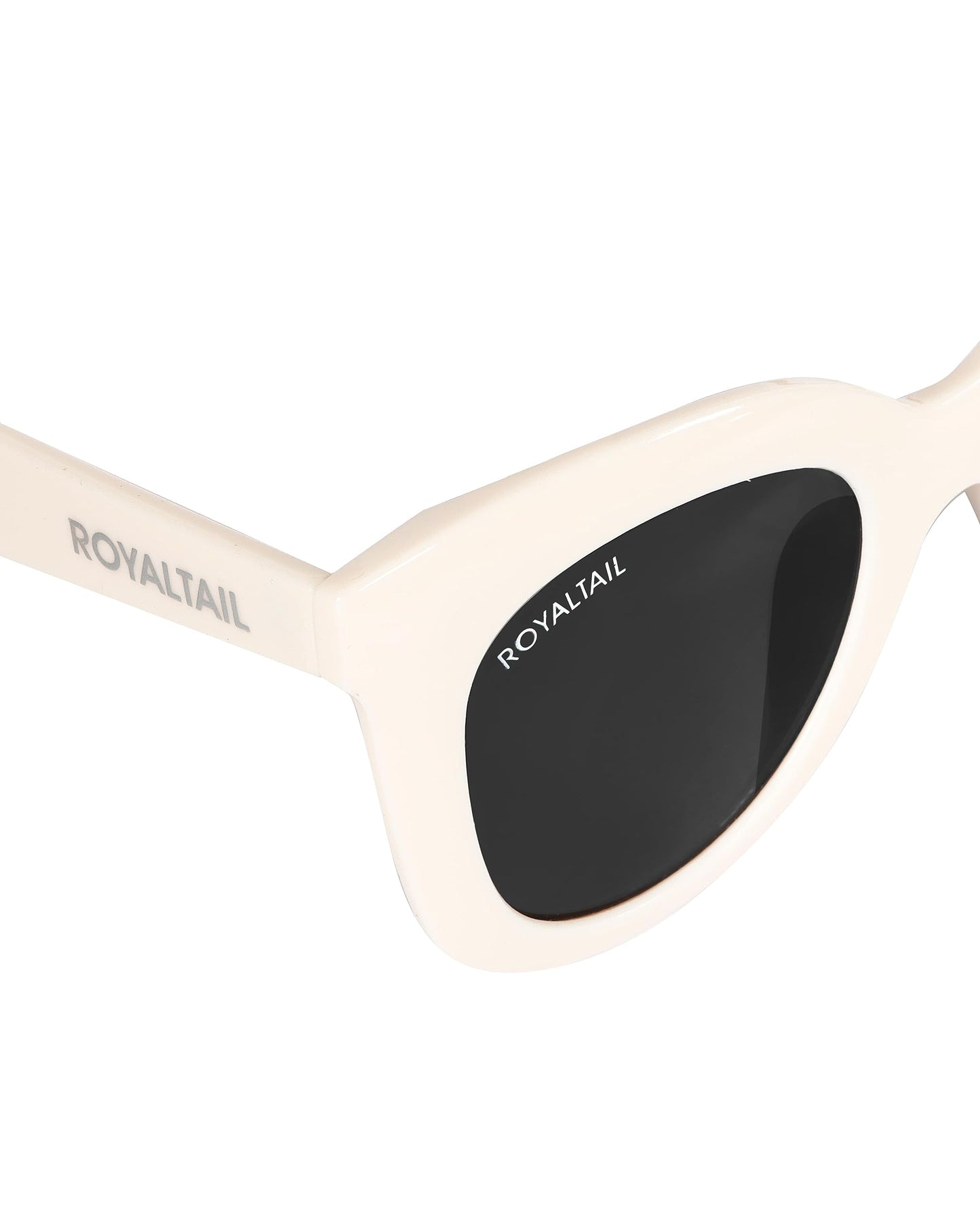 Royaltail Oval Shape Sunglasses Black Frame & Black Glass Unisex 100% UV Protected | For Men & Women | For Protection, Safety, Party, Styling
