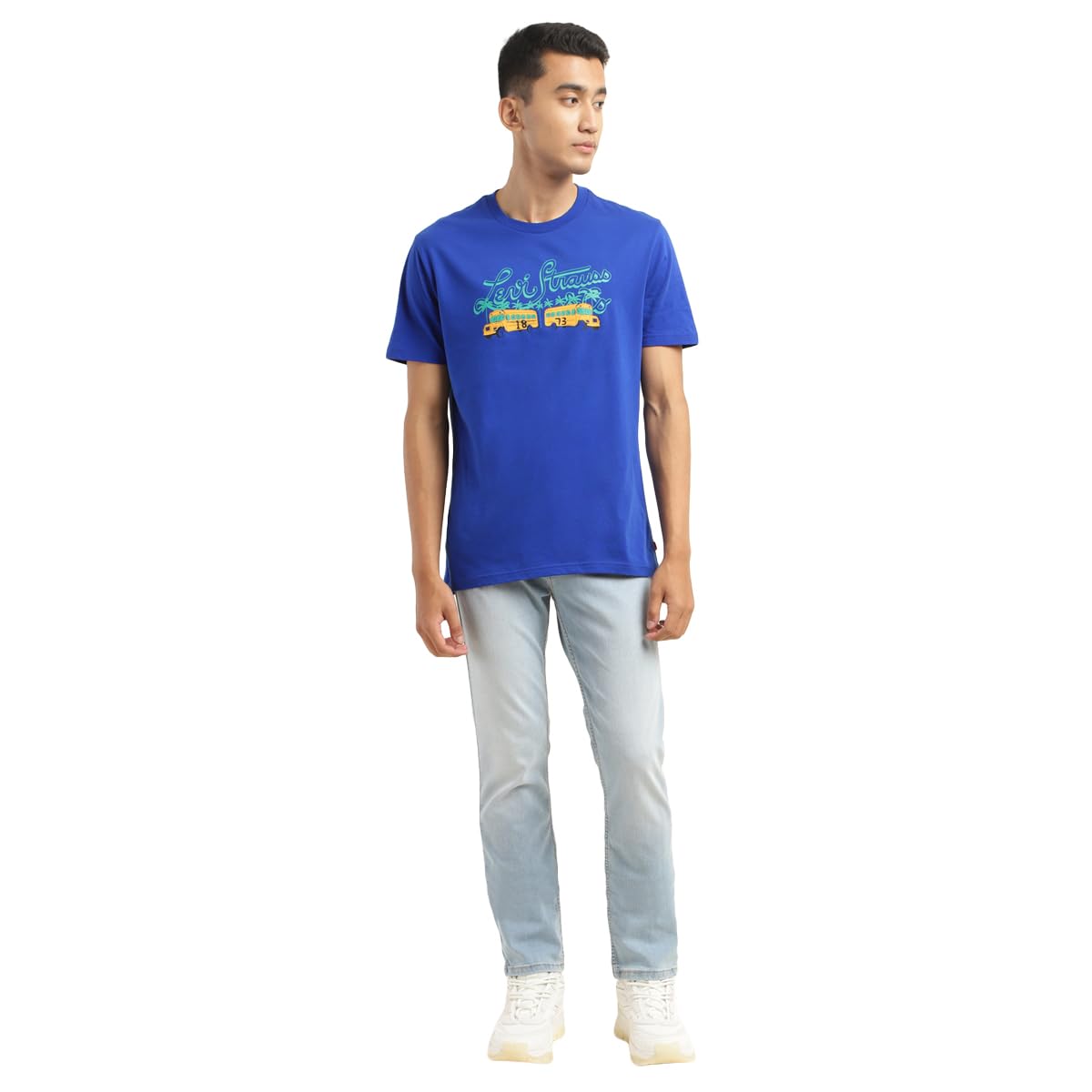 Levi's Men's Regular Fit T-Shirt (16960-1080_Blue