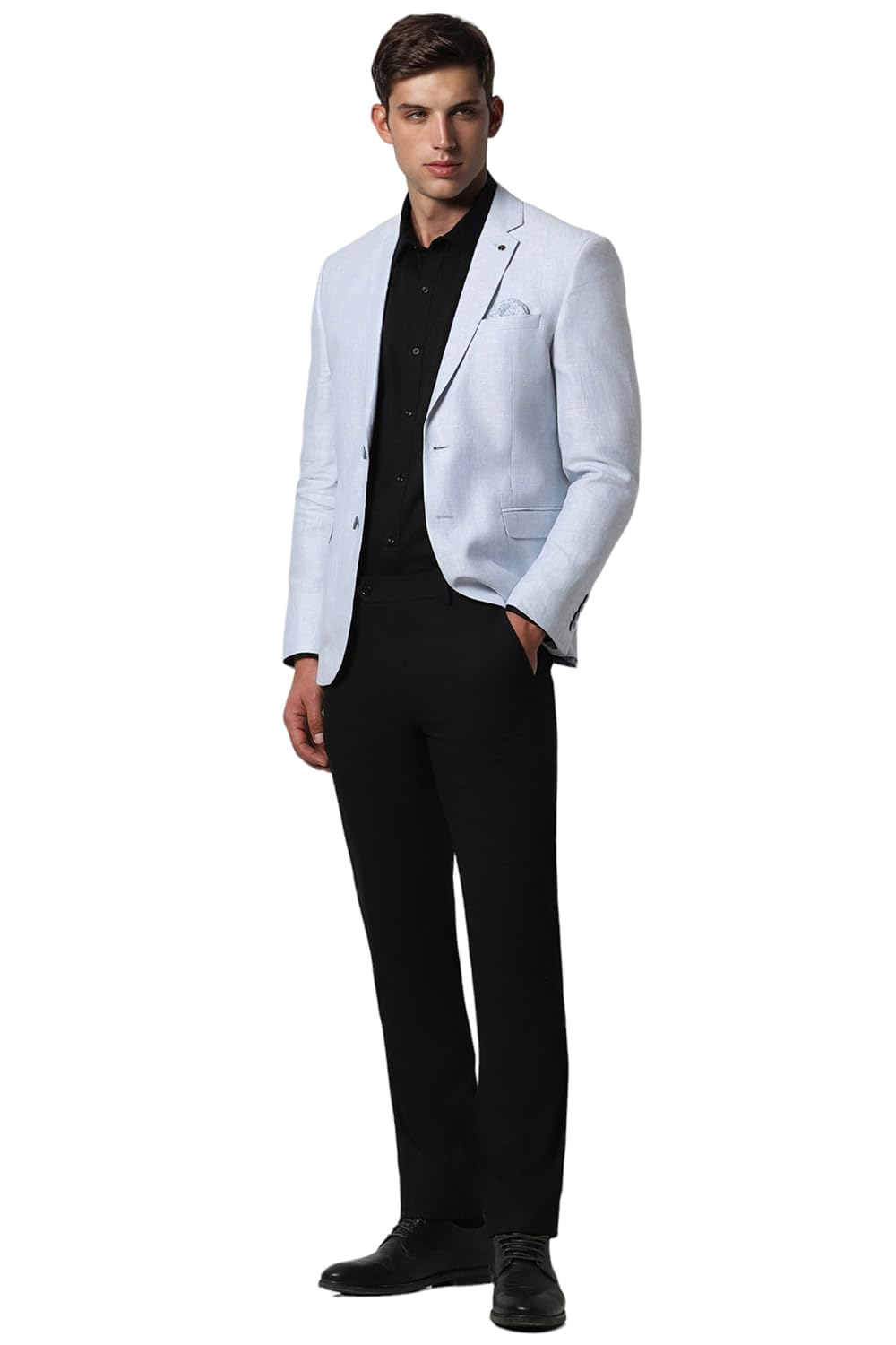 Van Heusen Men's Blazer (VHBZISLFF57158_Blue