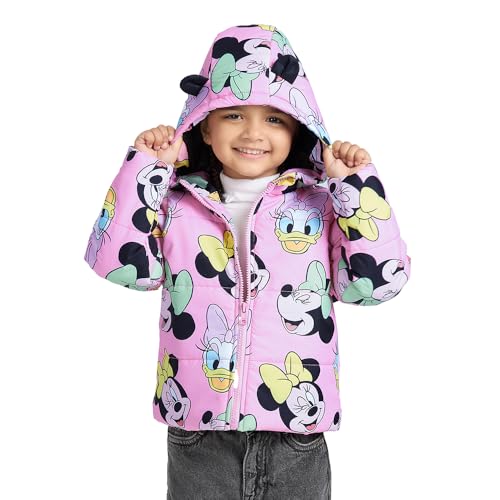 Hopscotch Girls Full Sleeves Pink Minnie Mouse Puffer Jacket (4-5 Years)