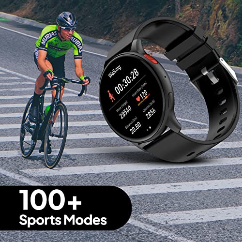 Fire-Boltt Eclipse 1.43" AMOLED Smartwatch, Bluetooth Calling with AI Voice Assistant, 100+ Sports Modes, Curved Full Touch & Calculator