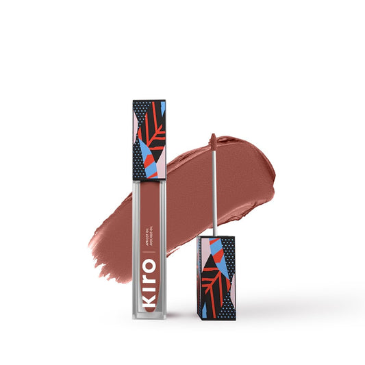 Kiro Non-Stop Airy Matte Liquid Lipstick - Barely Brown (Muted Brown), 5ml | Super-Pigmented, Long-Lasting, hydrating | Waterproof, Smudge-Proof, Lightweight | Infused with Avocado & Apricot Oil
