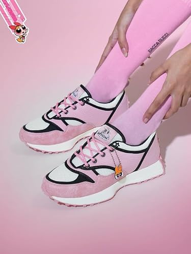 Bacca Bucci Powerpuff Girls Women Sneakers | Casual & Lifestyle Shoes Blossom Pink UK 7