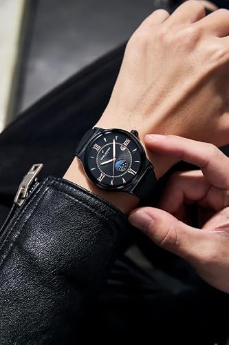 Daniel Hechter Paris Round Dial Watch for Men with Roman Indices, Stylish Silicone Strap, Water Resistant & Quartz Movement