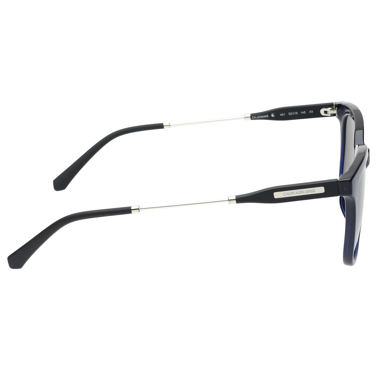 Calvin Klein Jeans|Blue Full Frame Square Sunglasses|100% UV Protected (Uv 400) Grey Lens|Men's & Women's|Small|CKJ 20808 401 52 S