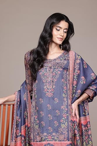 Aarke Ritu Kumar Blue Shobhika Kurta with Pant and Dupatta