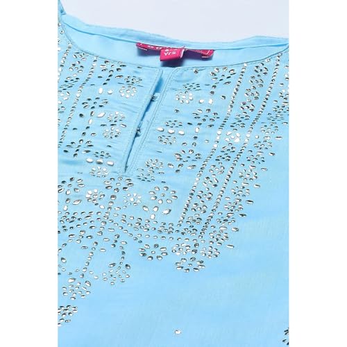 Biba Girls PRINTED STRAIGHT KID(KW5429_POWDER BLUE_13)