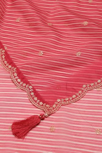 Soch Women's Dola Silk Salwar Suit Set (SMUA5CD2315_Blush Pink