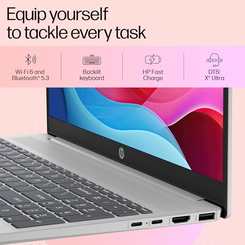 HP Pavilion 16 AI PC, AMD Ryzen 5 8540U, 16-inch, WUXGA, 16GB LPDDR5, 512GB SSD, AMD Radeon Graphics, 1080p FHD IR Camera/w Privacy Shutter, Backlit KB (Win 11, Silver, 1.79 kg), ag0019AU