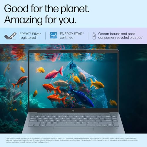 HP Pavilion Plus AI Laptop, Intel Core Ultra 5 125H, 10-12 Tops, 16GB LPDDR5x, 512GB SSD, 14-inch(35.6cm) 300 nits, WQXG Care Pack 2 Years Additional Warranty with Onsite Support