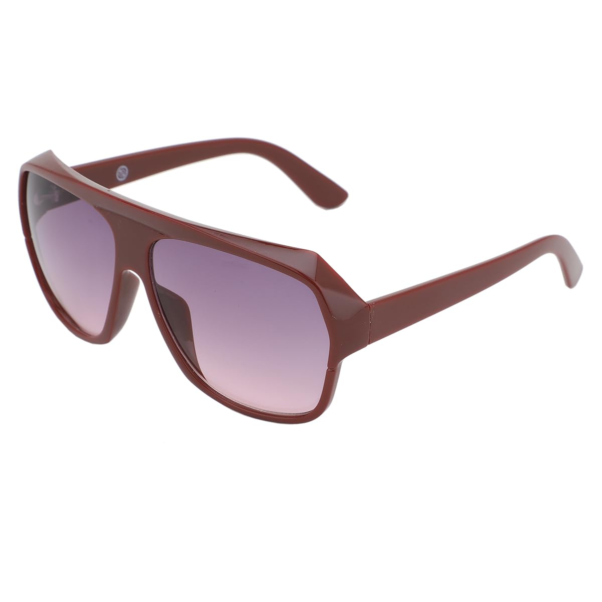 Maroon Toned with Polycarbonate UV Protected Lens Oversized Sunglass for women