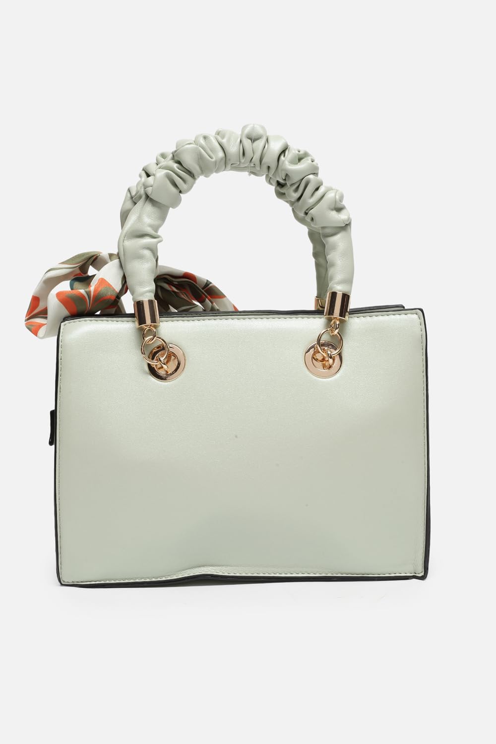 Allen Solly Women Solid Scrunchie Handle Satchel