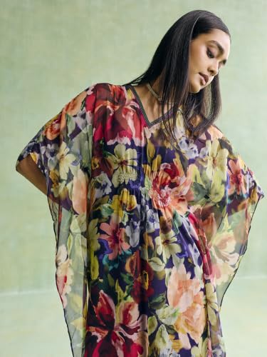 Aarke Ritu Kumar Multi Celestiall Kaftan Dress with Camisole Multicolour