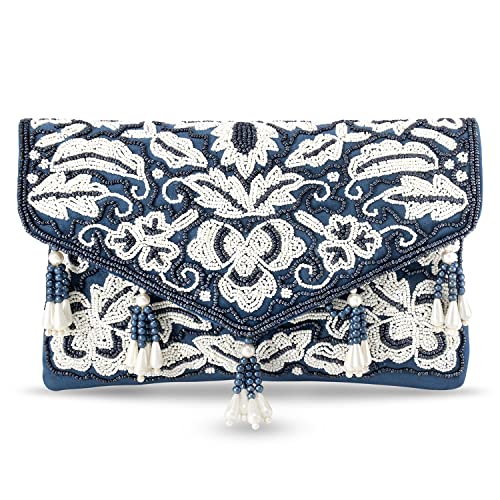 Peora Clutch Purses for Women Wedding Handmade Evening Handbags Party Bridal Clutch (C34B)
