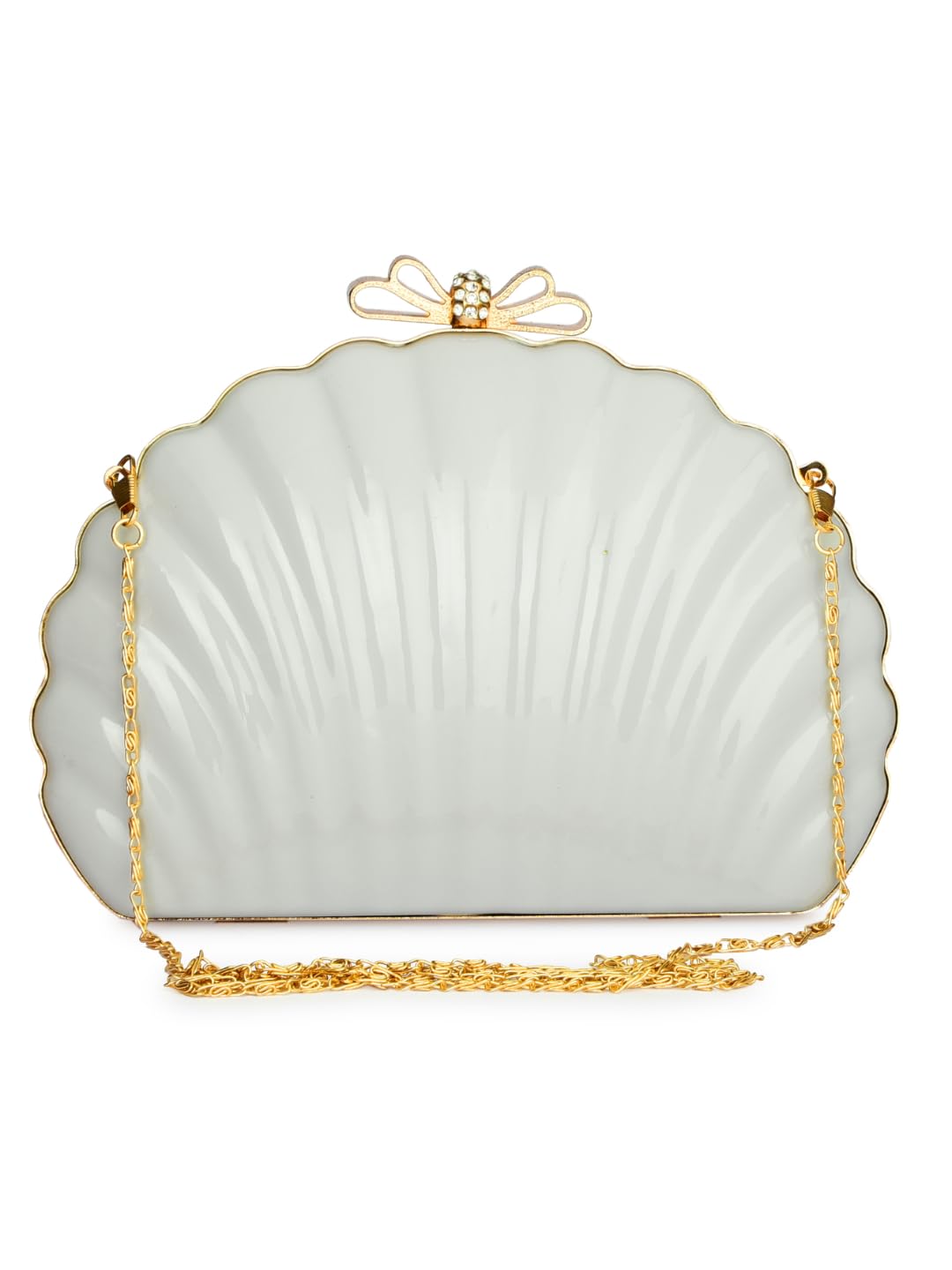 TOOBA Girl's Shell Clutch (White)