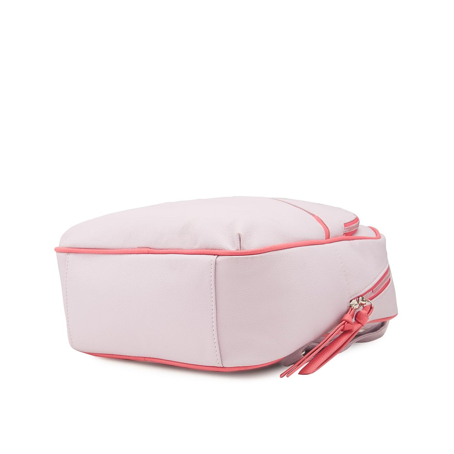 Caprese Mia Fashion Backpack Lilac Chic Dual-Color Backpack with Tassel Keychain, Ideal for College, Travel and Daily use