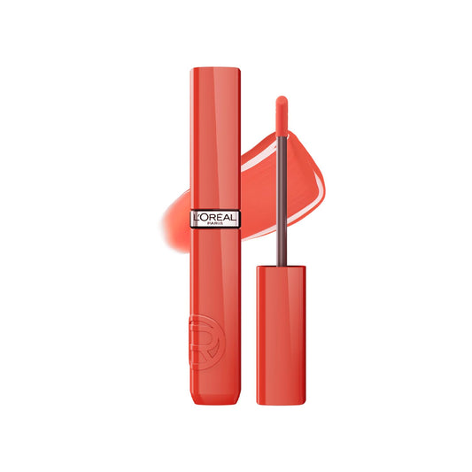 L'Oréal Paris Infallible Laque Resistance Lacquer-Like Shine Finish. 16H longwear lacquer lipstick. High-impact color, zero transfer - 614 Coral Amour, 4ml