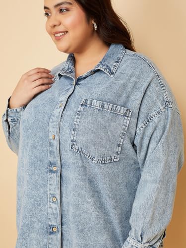 Max Women's Regular Fit Shirt (APPI2D_Light Blue