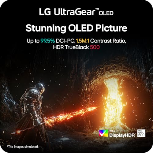 LG 27GX790B-B OLED Ultragear QHD (3440x1440), Dual Mode (QHD 540Hz/HD 720Hz), 0.02ms, TrueBlack 500, 1.07B Colors, NVIDIA G-Sync Compatible, AMD FreeSync Premium Pro, HDMIx2, DP, USB-C