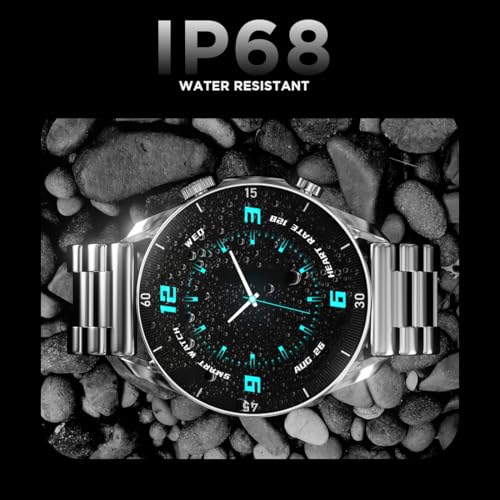 Fire-Boltt Legacy Luxury Smartwatch | 1.43" AMOLED Display with Always On | Bluetooth Calling & Voice Assistant | IP68 Water Resistant | Health & Fitness Tracker with 110+ Sports Modes (Black SS)