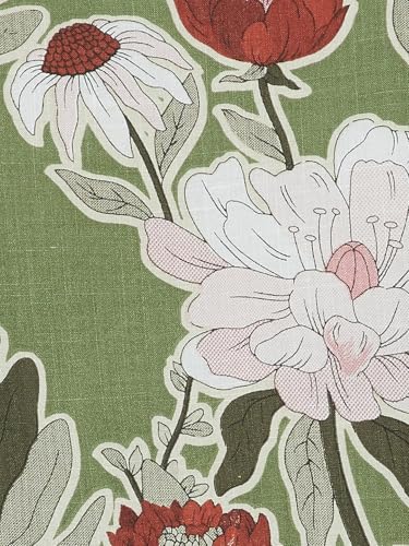 Max Women Floral Print Straight Kurta (Green_L)