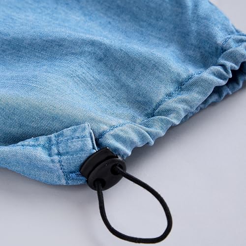 Hopscotch Girls Solid Print Blue Jeans for Ages (3-4 Years)