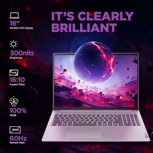 Lenovo IdeaPad Slim 5 Intel Core Ultra 7 155H Built-in AI 16" (40.64cm) WUXGA-IPS 300Nits Thin & Light Laptop (16GB/1TB SSD/Win 11/100% sRGB/MSO/1Yr ADP Free/3 Month Game Pass/Grey/1.8Kg), 83DC008VIN