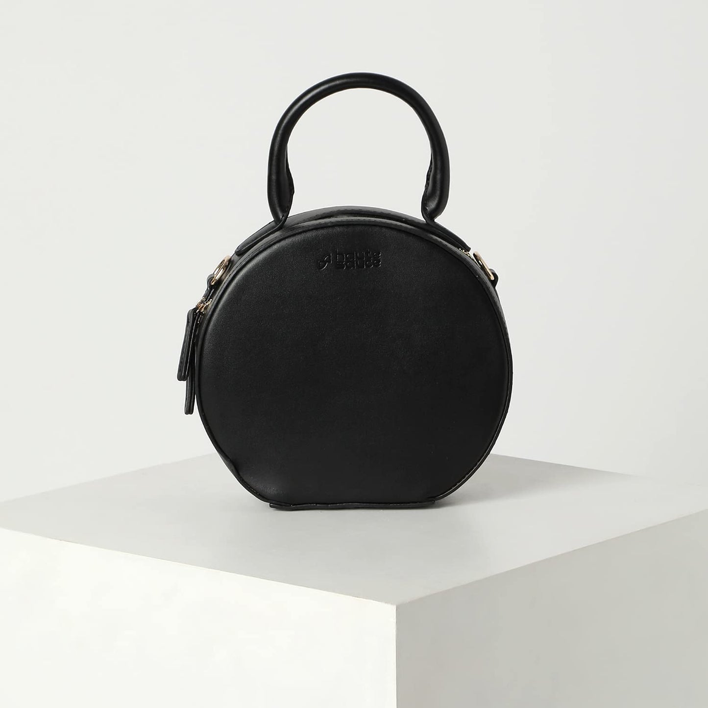 Haute Sauce Women black round structured bag (HSHB1288)