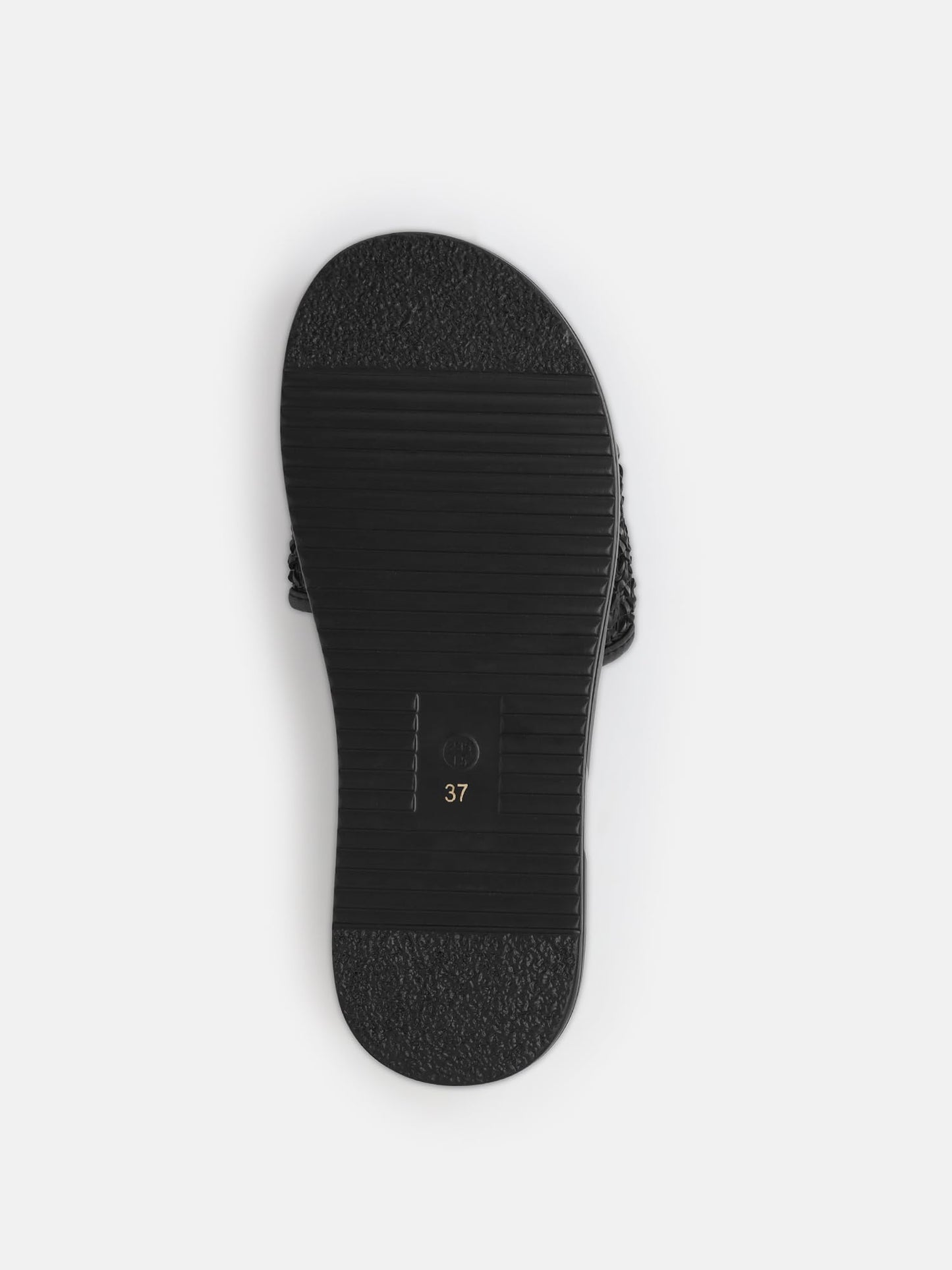 KENNETH COLE Women's Flatform Slide Sandal | Synthetic | Woven Strap, Open Toe | Black, UK8