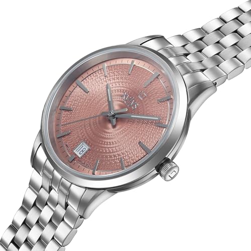 Xylys Waltz-L with Analog with Date Quartz Pink Dial Silver Stainless Steel Strap Watch for Women - 45028SM01E