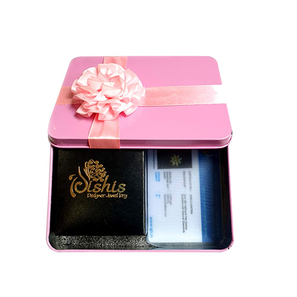 DISHIS 14k Yellow Gold Diamond Ring for Women-Size 07