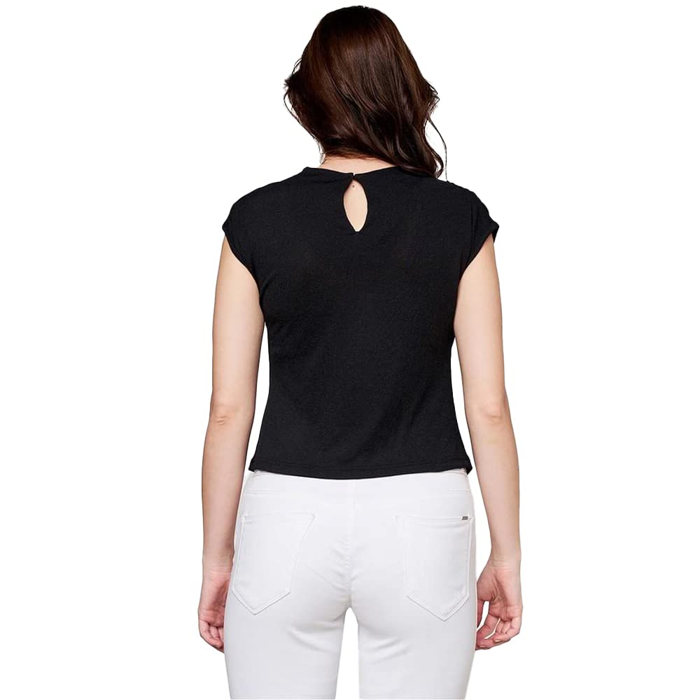 AND Women's Regular Fit Tunic Shirt (FW22AB004TKT_Black XS)