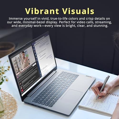 Lenovo IdeaPad Slim 3 15.6" Anti-Glare FHD Laptop, Intel Processor N150, Intel Graphics, 8GB RAM, 288GB Storage(128GB UFS+160GB Docking Station Set), Long Battery Life, Wi-Fi 6, Win11 Home, Grey