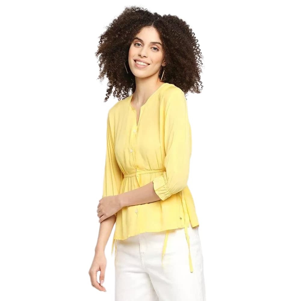Pepe Jeans Women's Regular Blouse (PL304297_Yellow_M)