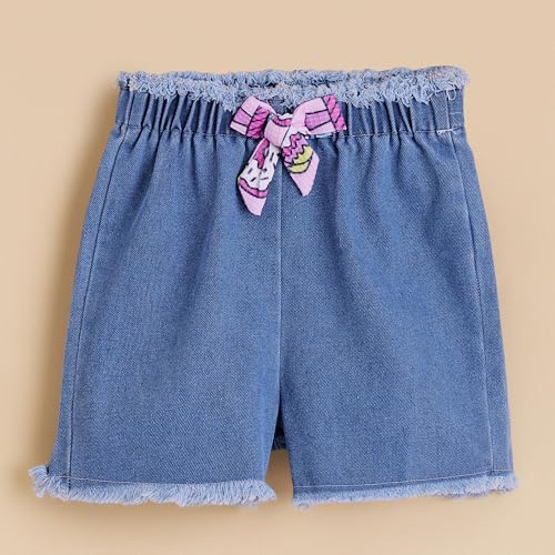 Hoscotch Girls All Over Print Pink Sleeveless Short Set For Ages (5-6 Years)