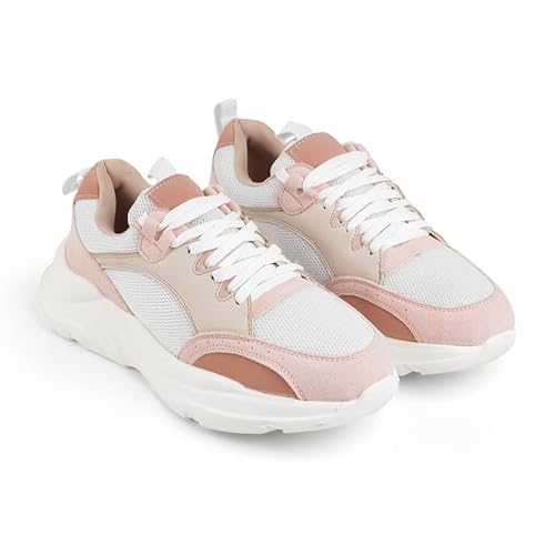tresmode NORDI Pink Women's Sneakers in Size 7 UK / 40 EU