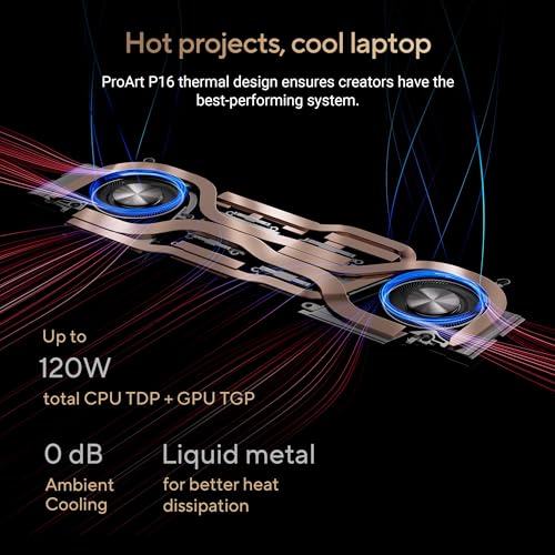 ASUS ProArt P16 OLED (2025), AMD Ryzen AI 9 HX 370, RTX 5080-16GB,64GB RAM, 2TB SSD, 16"/40.64cm Touchscreen, 4K, 120Hz,Windows 11,M365 Basic (1Year)*/Office 2024, Nano Black, 1.95Kg,H7606WW-SE023WS