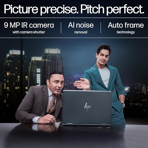 HP Spectre x360 AI Laptop, Intel Core Ultra 7 155H, 12 TOPS, 32GB LPDDR5x, 1TB SSD (Win11, Office21, Blue, 1.9kg), Touchscreen, 2.8K, OLED, 16-inch(40.6cm), Intel Arc graphics, 9MP IR camera, aa0664TX