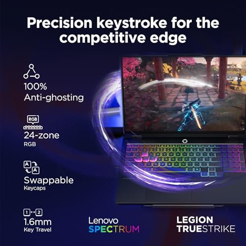 Lenovo Legion Pro 5 2025 Intel Core i7-14650HX| NVIDIA RTX 5060 8GB (32GB RAM/1TB SSD/WQXGA IPS/240Hz/16(40.64cm)/Windows 11/Office 2024+AI Now/Black/2.4Kg), 83NN0046IN AI Powered Gaming Laptop