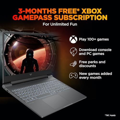 HP Victus,13th Gen Intel core i7-13650HX, 6GB RTX 4050, 24GB DDR5(Upgradeable), 512GB SSD, 144Hz, 300 nits, 15.6''/39.6cm, Win11, Office24, Mica Silver, 2.29kg, fa2531/2495tx, Xbox pass* Gaming Laptop