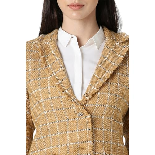 Van Heusen Women's A-Line Coat (VWJKFRGFS71921_Yellow