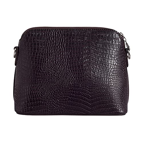 Lino Perros Women's Sling Bag (CROCOBROWN)