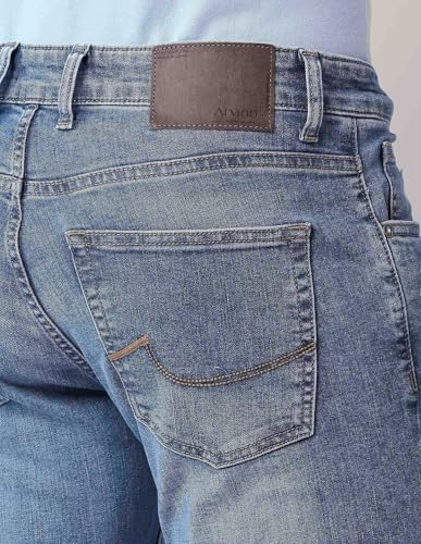 Arvind Slim Fit Mid Rise Light Blue Jeans