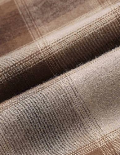 U.S. Polo Assn. Denim Co. Men's Twill Tartan Checked Shirt (UDSHT1956_Khaki_39)