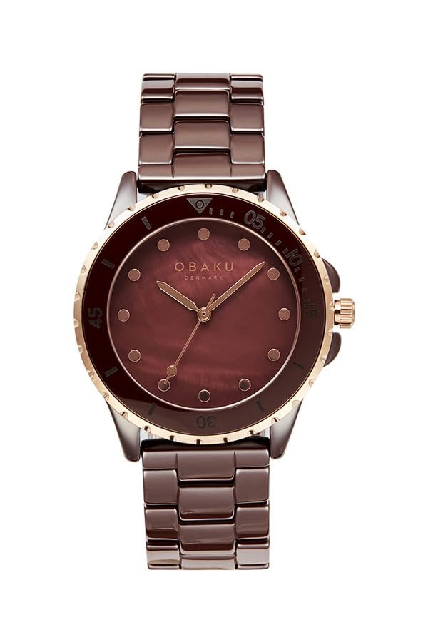 Obaku Analog Brown Dial Women's Watch-V279LXXNCN