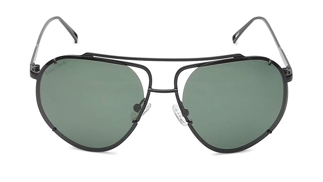 Fastrack Green Aviator Polarised Sunglasses for Men