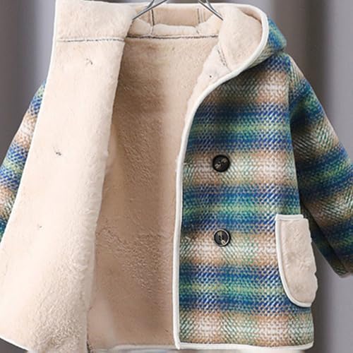 Hopscotch Girls Full Sleeves Multi Stripe Print Full-Sleeve Long Coat For Ages(7-8 Years)