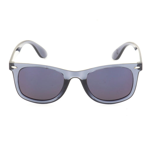 UNITED COLORS OF BENETTON solid purple lens wayfarer sunglasss full rim blue frame