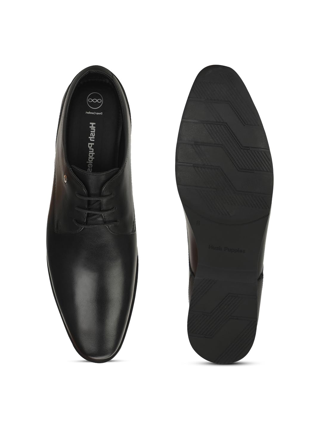 Hus Puppies Hush Puppies Mens Formal Shoe ADAM Derby E 24 8246146_Black_UK8